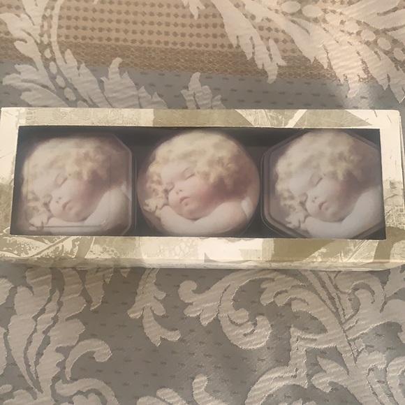 SET OF 3 CHERUB CANDLES SET - Picture 2 of 7